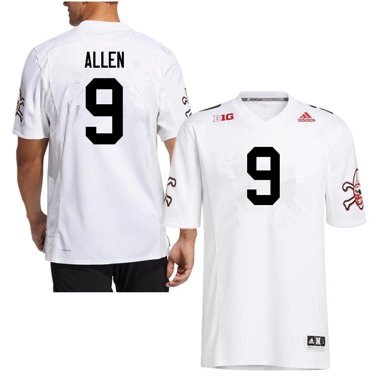 Men #9 Ajay Allen Nebraska Cornhuskers College Football Jerseys Sale-Strategy
